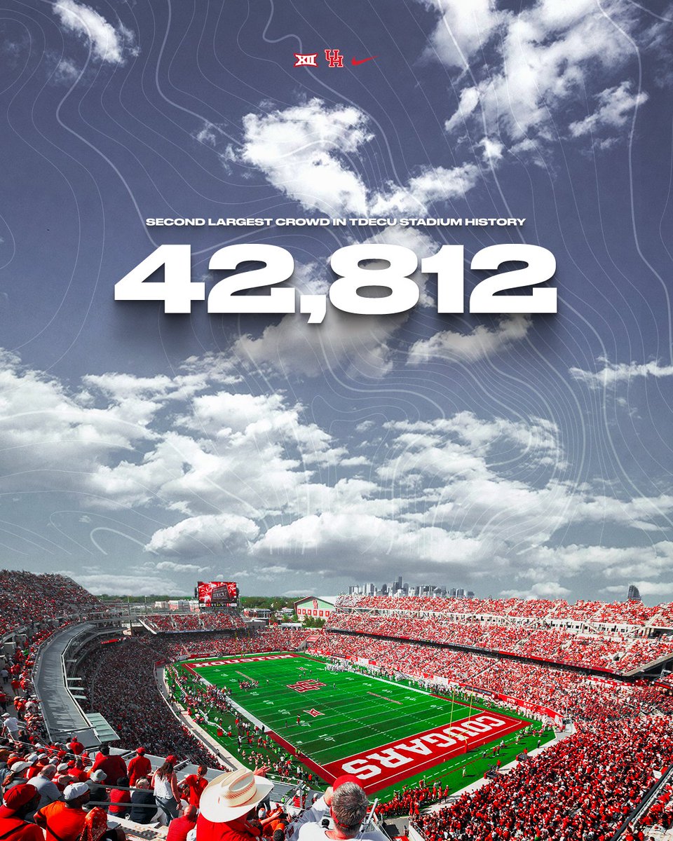 UHCougars's tweet photo. Thank you Cougar fans! What a scene today was. https://t.co/14ixk5m8qq