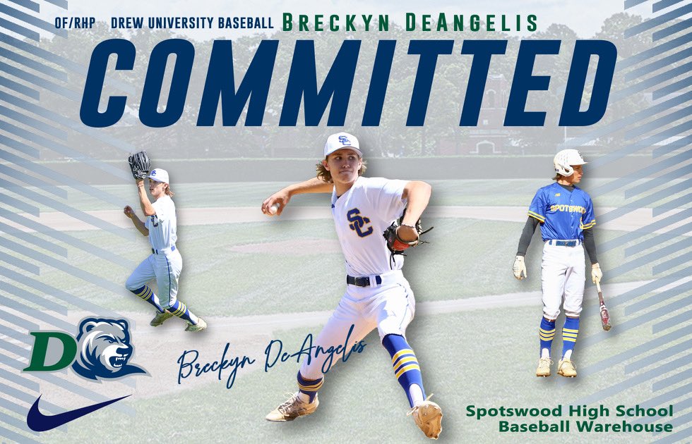 I'm proud to announce that I will be furthering my academic and athletic career at Drew University. I'd like to thank my family, teammates, friends, coaches and all those who have supported me along the way!