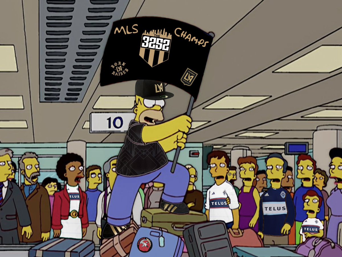 Coming to your town and SHOW YA HOW MLS CHAMPS DO AWAY DAYS! Let’s GOOOOOO!!! 🍻🖤💛🖤💛🦇 #LAFC