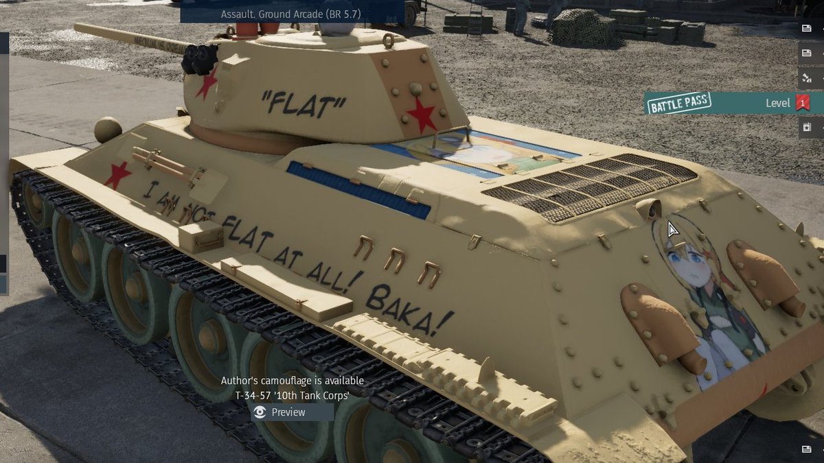 Uruha_122_'s tweet photo. She is not FLAT~ just Pettan.. A~

Ohayo Everyone o7

Chara: T-34-57
Artist: Daebom
#Daebom #WarThunder https://t.co/7F55kRJyRA