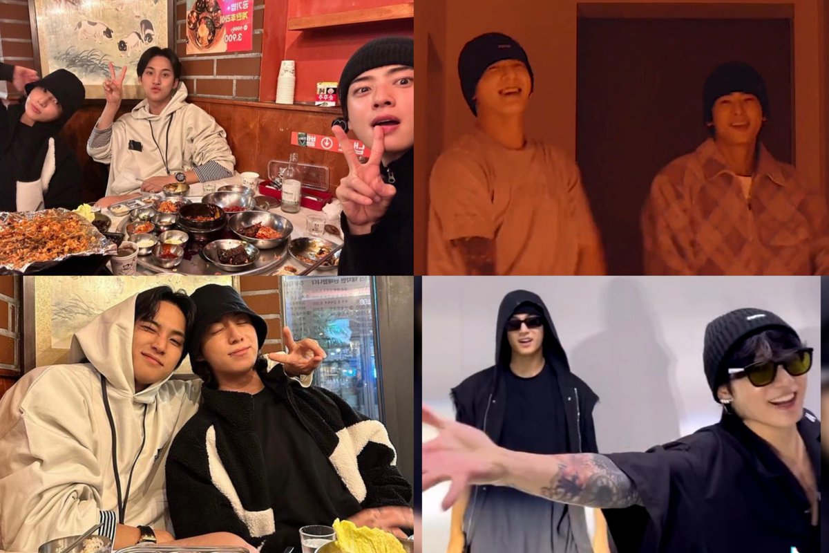 jungkook with eunwoo and mingyu