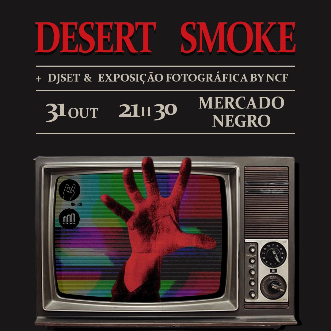 Prepara-te para uma noite de Halloween épica no Mercado Negro!  O concerto começa às 21:30, e a noite termina com um DjSet para os mais resilientes. 
Aponta o dia 31 na tua agenda e reserva já o teu bilhete através do link na bio. Estamos todos à tua espera