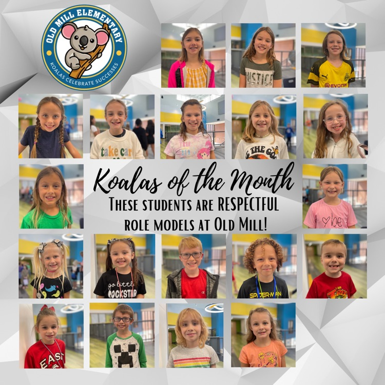 OMESKoalas's tweet photo. Congratulations to our Koalas of the Month for October. These students demonstrate respect in their classrooms! #koalascreate https://t.co/Wt6fmEYp4p