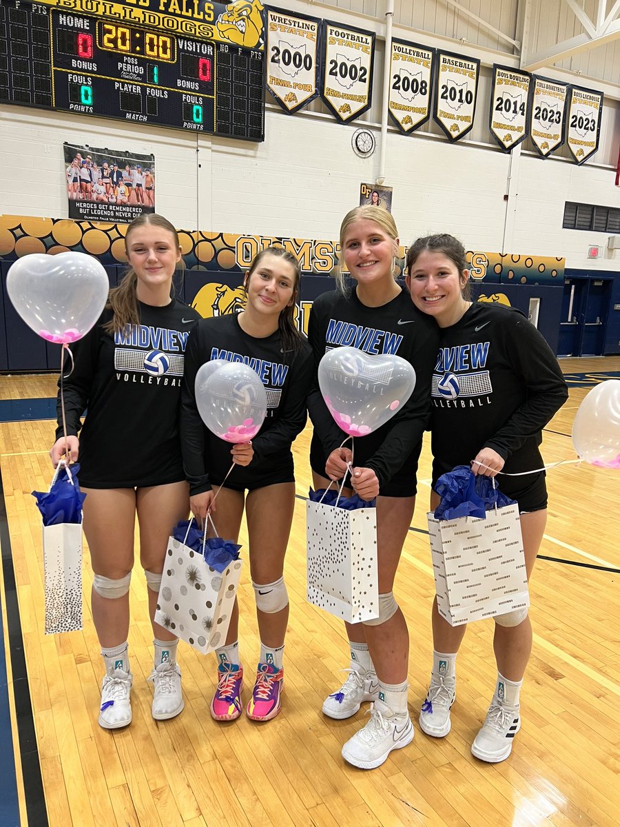 Thank you seniors for all of your hard work and dedication the last four years. You have truly left your legacy &amp; Midview volleyball will FOREVER be better because of each of you. We can’t wait to see what’s next, we’re forever your biggest fans💙

FOREVER A MIDDIE💙🤍