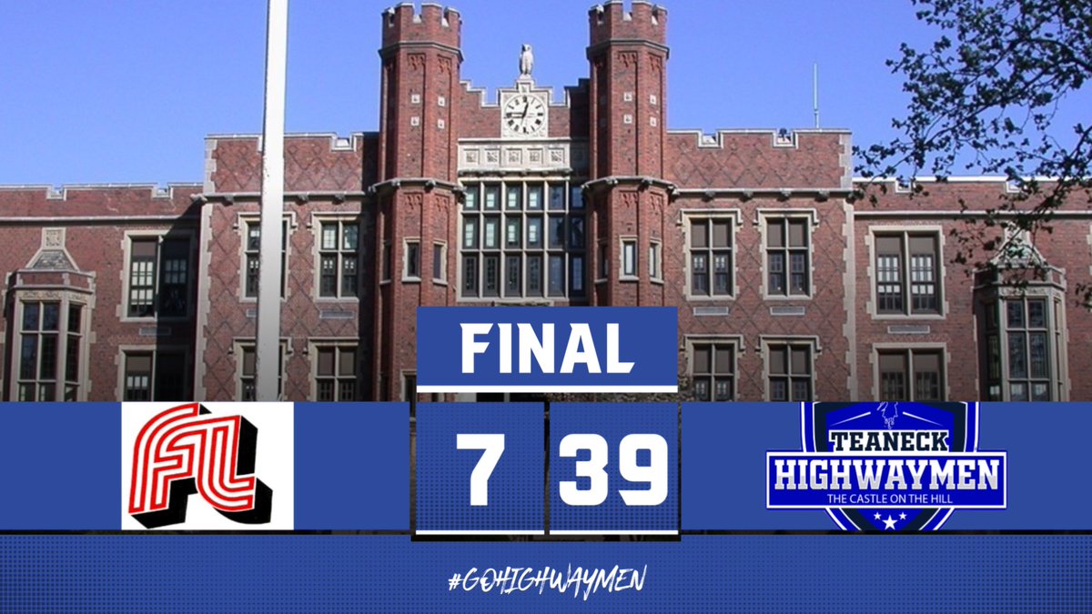 TeaneckFB's tweet photo. The Castle was fortified! Playoff bound win for the Highwaymen! #The6ix #personalgame https://t.co/WPdnCrHXna