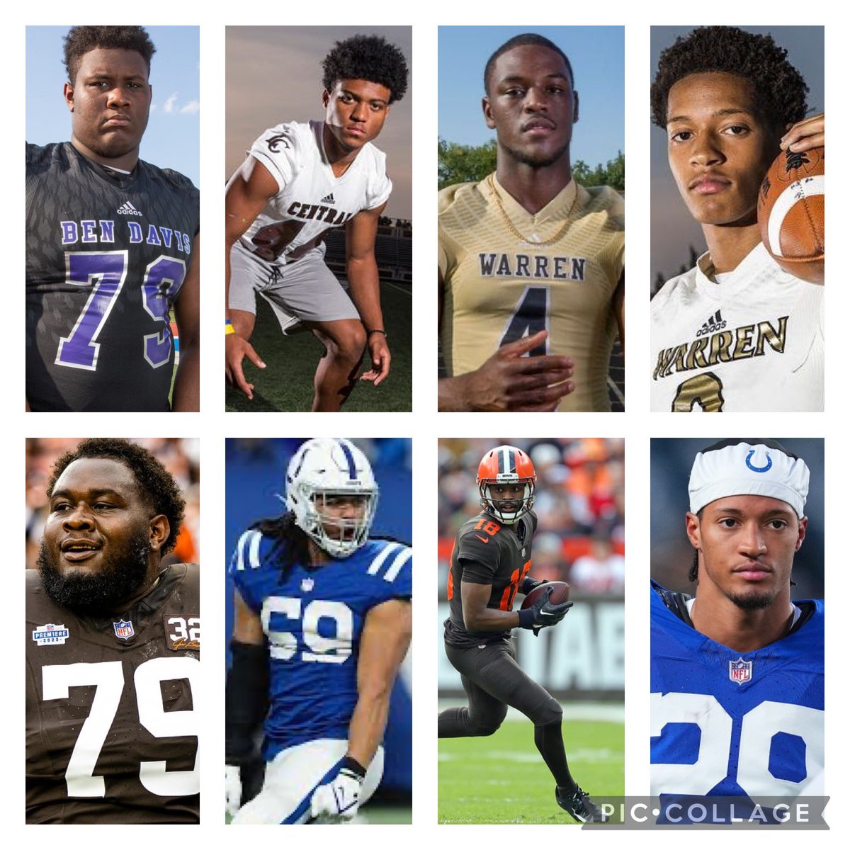 TevinStuddard's tweet photo. Tomorrows Colts versus Browns game features 4 MIC players
Ben Davis Dawand Jones 
Lawrence Centrals Cam McGrone
Warren Centrals David Bell
Warren Centrals Julius Brent’s
I love seeing guys from the city make it, shows it’s possible for next generation #NapOrNothing
📸Indy Star https://t.co/mQFK4yfcQ8