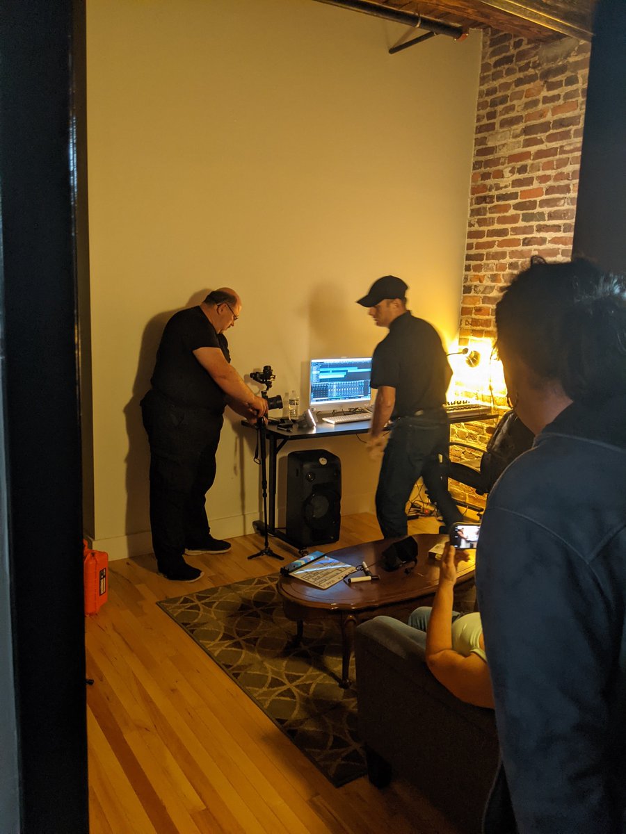 DjCyFi's tweet photo. On set with Not Dead Yet Productions filming Never Say Never for the @rva48hfp
.
.
.
#48hrhorrorfilmproject #notdeadyetproductions #rva48hfp https://t.co/YiPagCBuwM