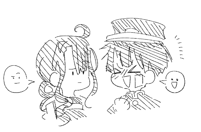 actually heres the hanako and aoi i drew quickly for sab before my fever hit me in the head