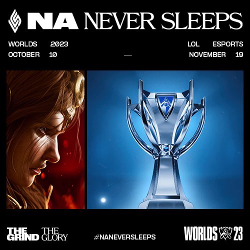 LCSOfficial's tweet image. Today’s the last day you can enter to win a #NANeverSleeps box to help you stay up late for #Worlds2023 

Post #NANeverSleeps &amp;amp; #Giveaway for a chance to win.

No purchase necessary, US only, available in select cities while supplies last. Official Rules: fooji.info/lcs_rules