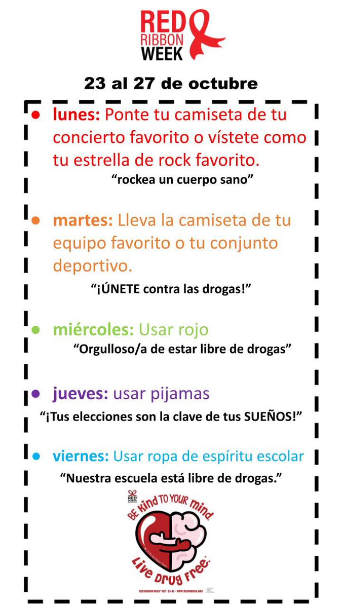 Red Ribbon Week is next week!