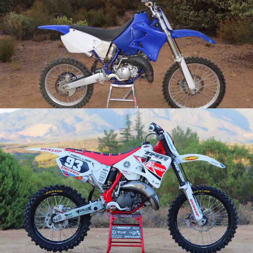 RideDunlop's tweet photo. The @dirtniron @dirtbiketv1 Dream build is done! 2001 YZ125 brought back to life!
#RideDunlop #Yamaha #YZ125 #MX33 https://t.co/Qp3fuXqs8k