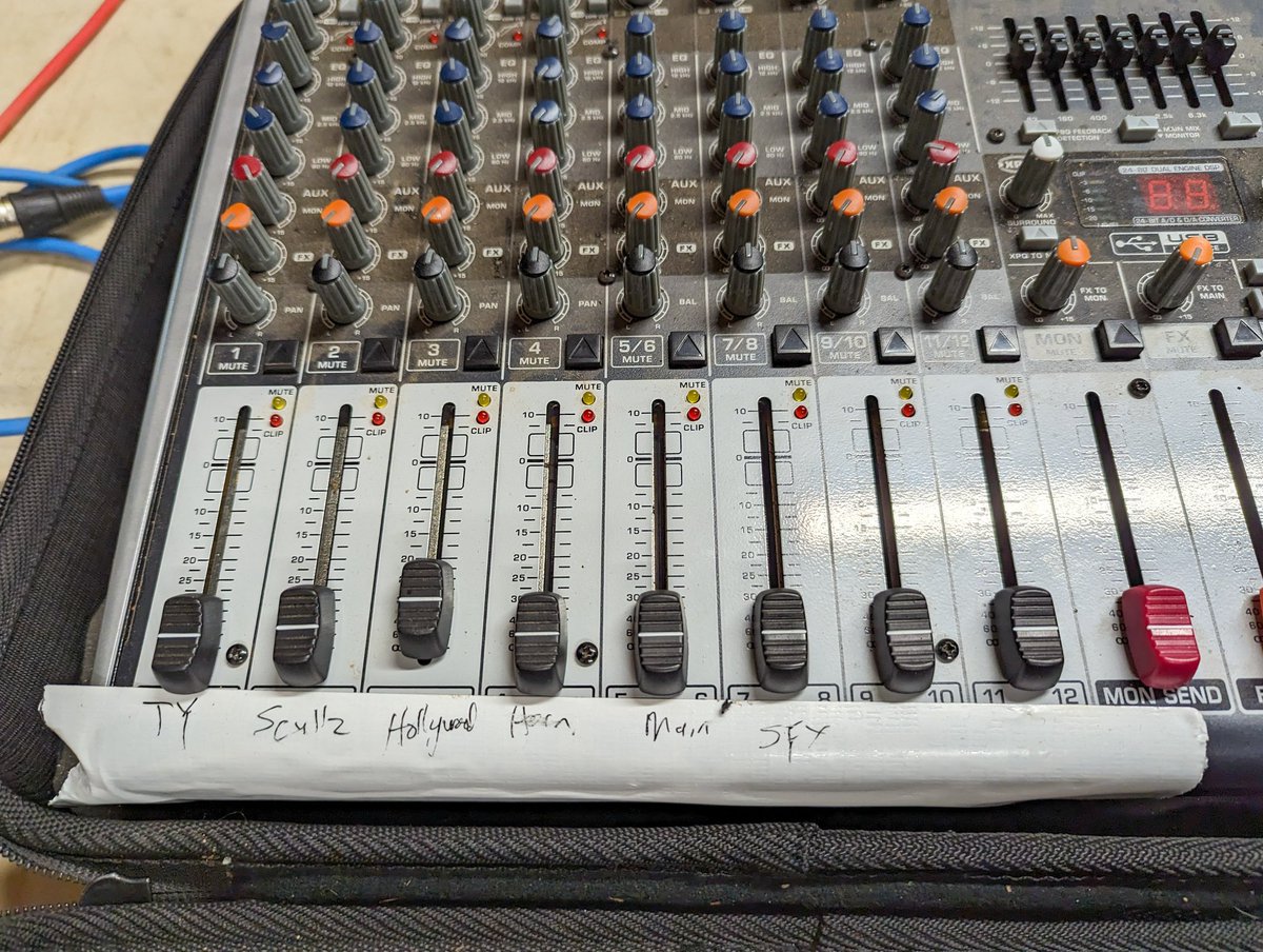 Mixed a big show - 2023 IPRA North-East Region Tour Finale. 

Actually labelled the mixer 'cause I'm a pro.
