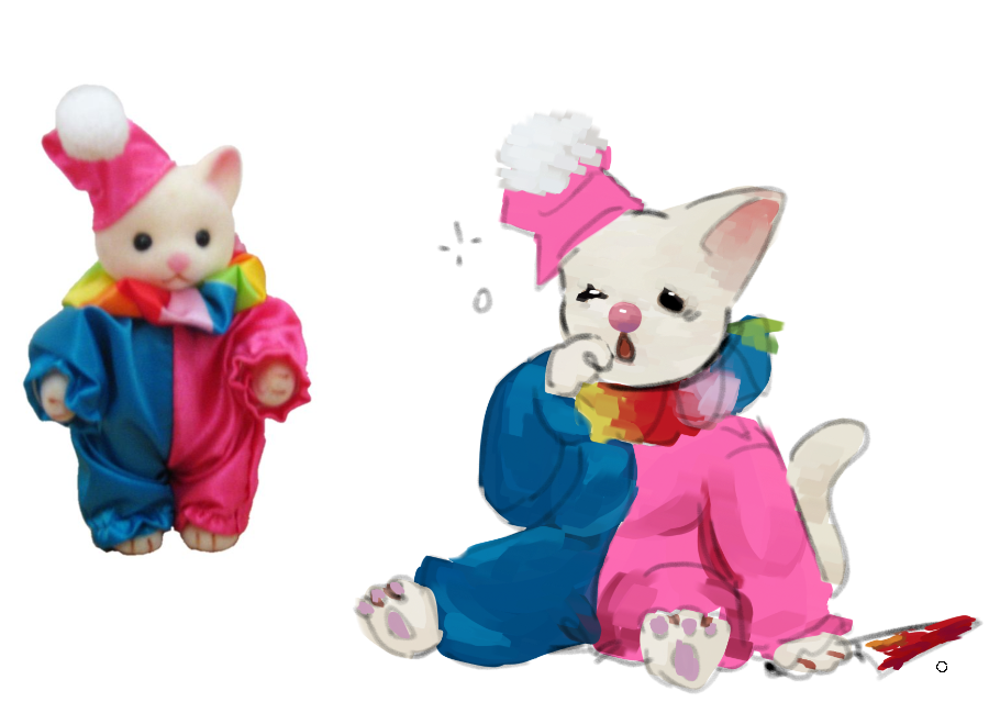 LoGatitto's tweet photo. a tiny wittle guy so today doesnt go without any posts, just a little funky sketch!!
.
tags:
#sketch #SylvanianFamilies #clowncore #babycat #kitten #nobraincells https://t.co/7tfKPf2kNK