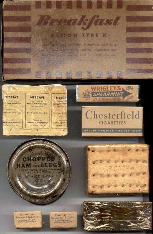 BobGolen's tweet photo. World War II breakfast K ration https://t.co/BiqS0qnzeq