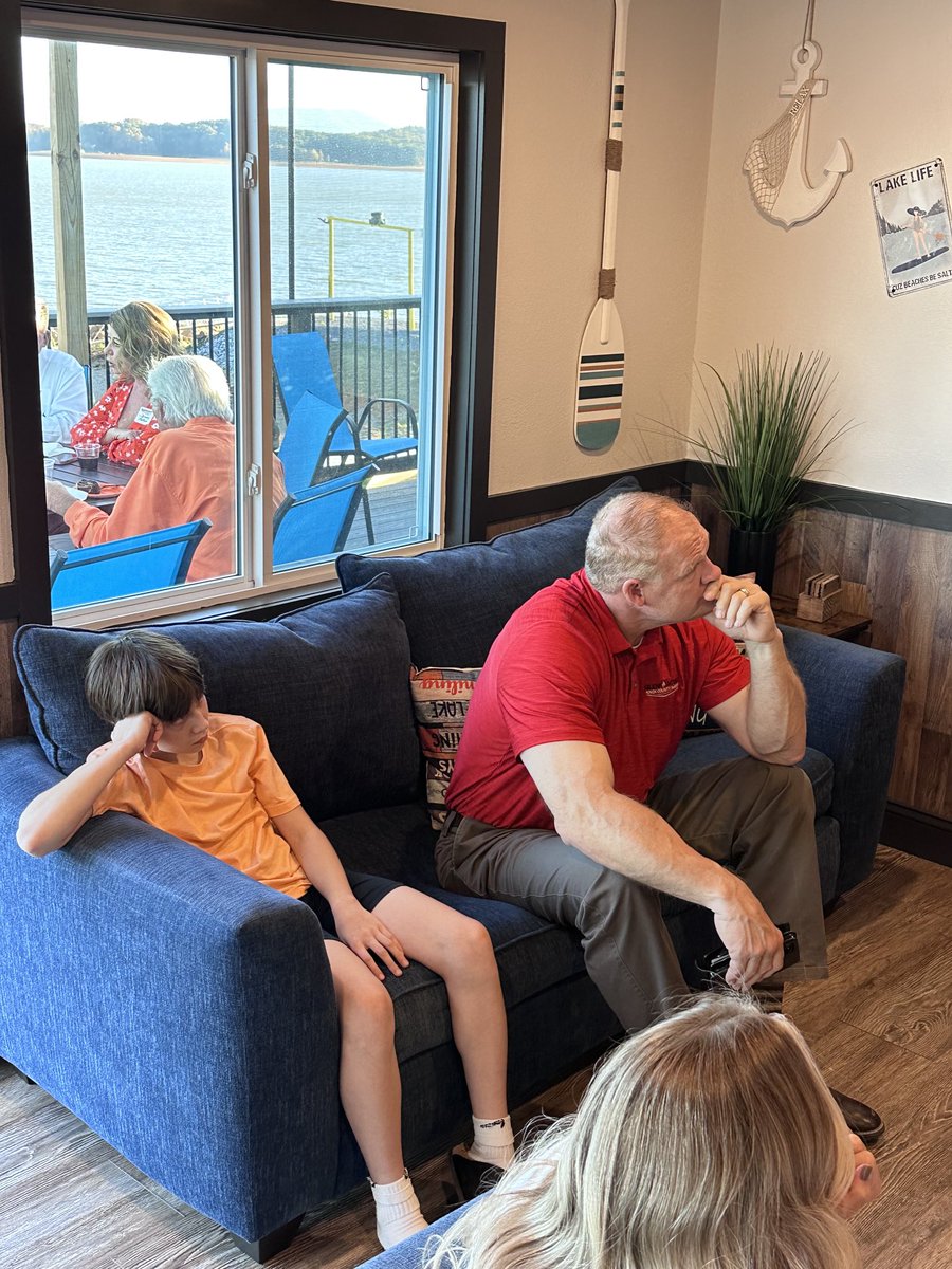 RepFaison's tweet photo. My little man Tuc just happened to be sitting beside our friend @GlennJacobsTN watching the VOL’s tonight. I think their mood is spot on.
#soured https://t.co/oXyKZR8Ihx