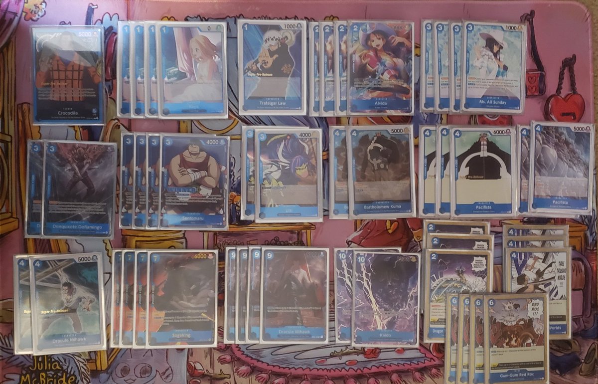 PGH_Aqua's tweet photo. Finally for my nats invite for One Piece!
7-2, 30th place, Top Cut online

If only I'd seen more 2k counters in the WB games I lost.

R1- Law ✅
R2-Rebecca ✅
R3-WB ❌
R4-G/P Doffy ✅
R5- WB ✅
R6- WB ✅
R7- WB ✅
R8- Zoro ✅
R9- WB ❌ https://t.co/Fic4wmbUnd