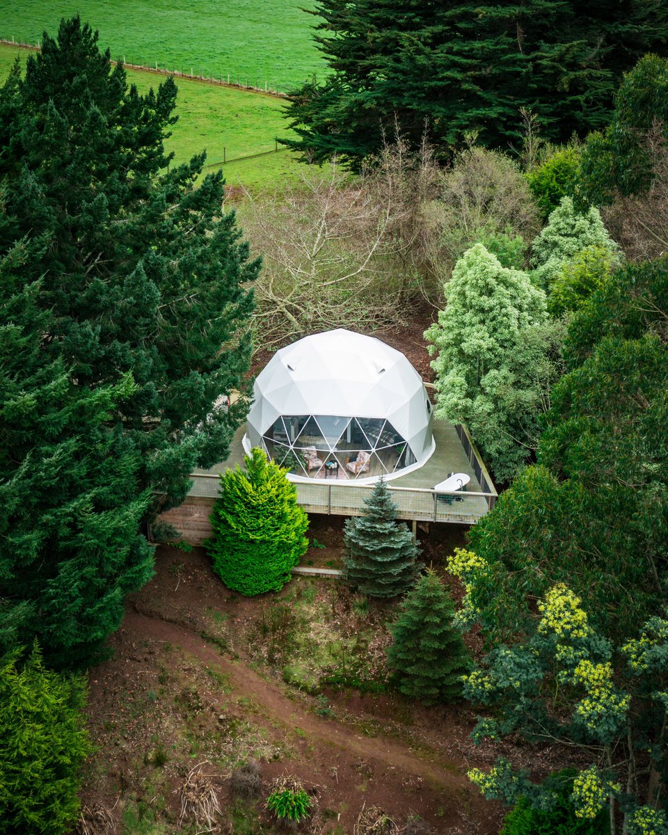 bennybnb's tweet photo. Airbnb Paradise does exist, and it’s in north west Tassie! #Tasmania #airbnb #airbnbfinds #dome #geodesicdome #luxury #travel #bennybnb https://t.co/L7cAbafzFG