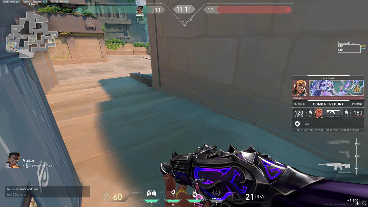 Was in a game w the boys last night and just look at the score and time.