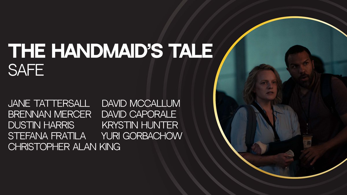 The winner of Best Sound Editing – Dramatic Series is @janetattersound, David McCallum, Brennan Mercer, David Caporale, Dustin Harris, Krystin Hunter, @stefanafratila, Christopher Alan King, Yuri Gorbachow – The Handmaid’s Tale, Safe. #DGCAwards #DGCTalent