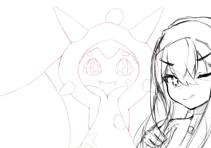 絵柄変えてのwip
スグリ描くまで待って😭🙏 