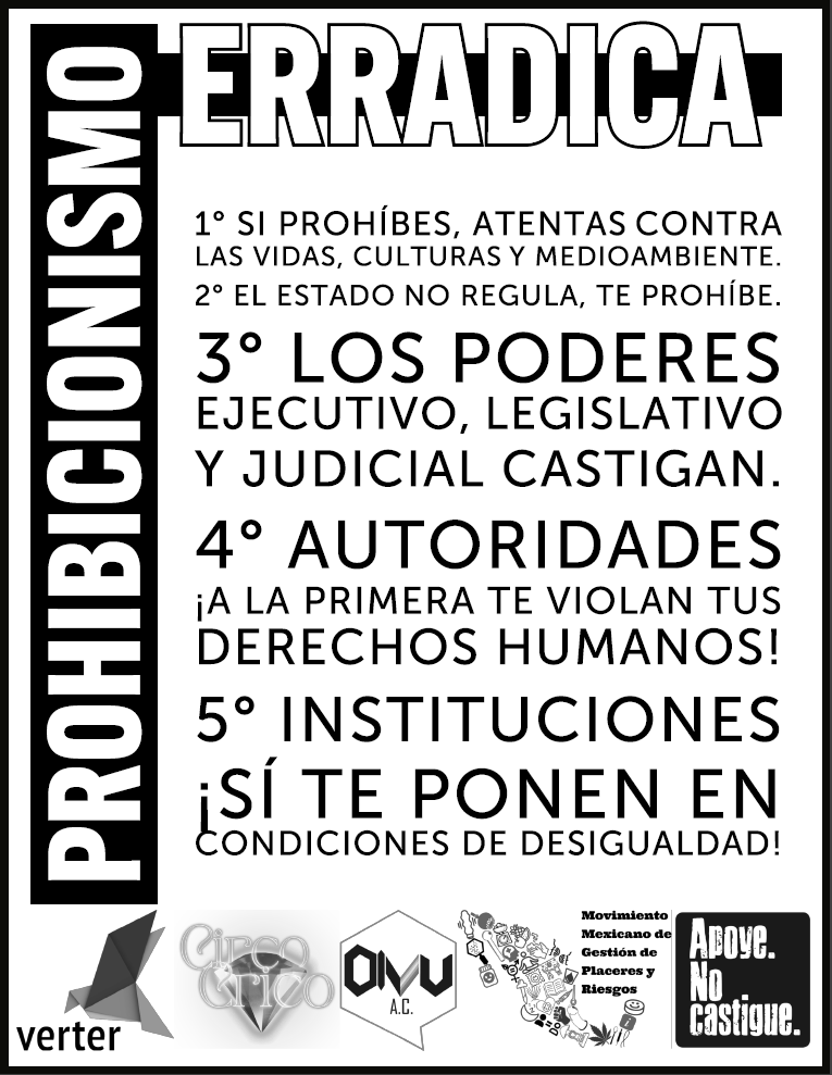 ConPsicoactivas's tweet photo. Las sustancias no son en sí mismas el problema sino los sistemas (prohibicionistas) que hemos construido alrededor de las mismas.
Transformemos nuestras relaciones con las sustancias psicoactivas.
#PolíticaDeDrogasMx #ApoyeNoCastigue #DDHHPsicoactivos https://t.co/mauZPCrnSd