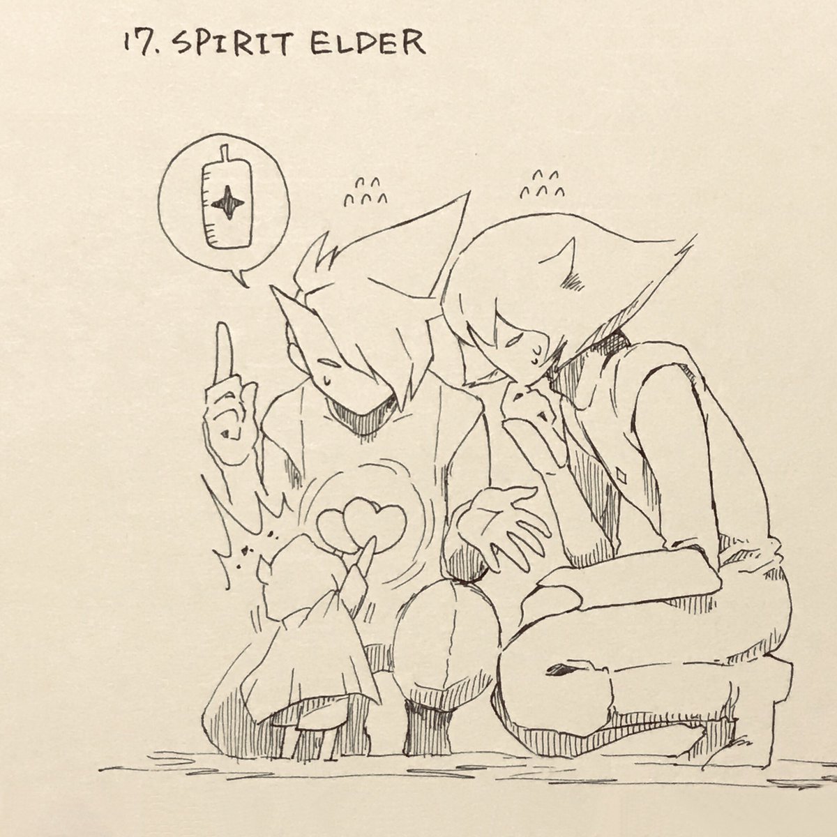 Skytober(2020)で過去に伸びた絵2枚【再掲】

✍️17.大精霊
天空で究極の髪型を貰うために必要なアイテムが"❤️→星の🕯"にちょうど変更された時期でした。

✍️11.友情
当時のフレンドツリー頂点は"おんぶ"でした。次に新たに実装されるとしたら"姫だっこ"がいいな〜と思いつつ3年が経ちます… 