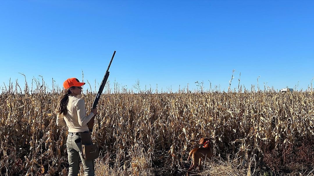 KristiNoem's tweet photo. Opening weekend of Pheasant Season in South Dakota is always a BLAST! ��� What a beautiful day to enjoy shooting our state bird with friends and family! https://t.co/XdRXpKInKE