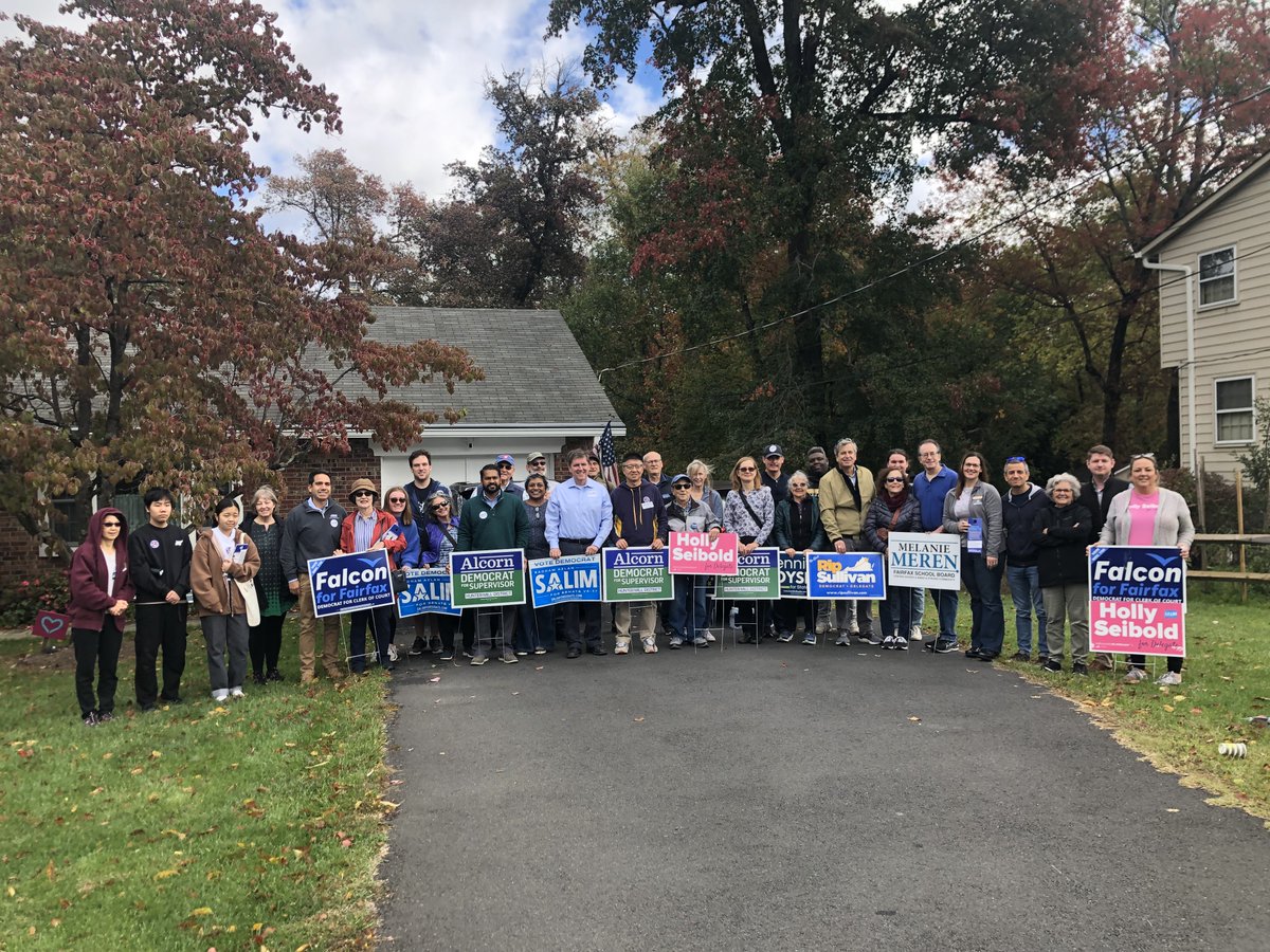Big <a href="/HuntermillDems/">Hunter Mill Democrats</a> Canvass Launch in Vienna today. Thank you to all the great volunteers in our community for supporting Democrats on the ballot.
fairfaxvotes.org