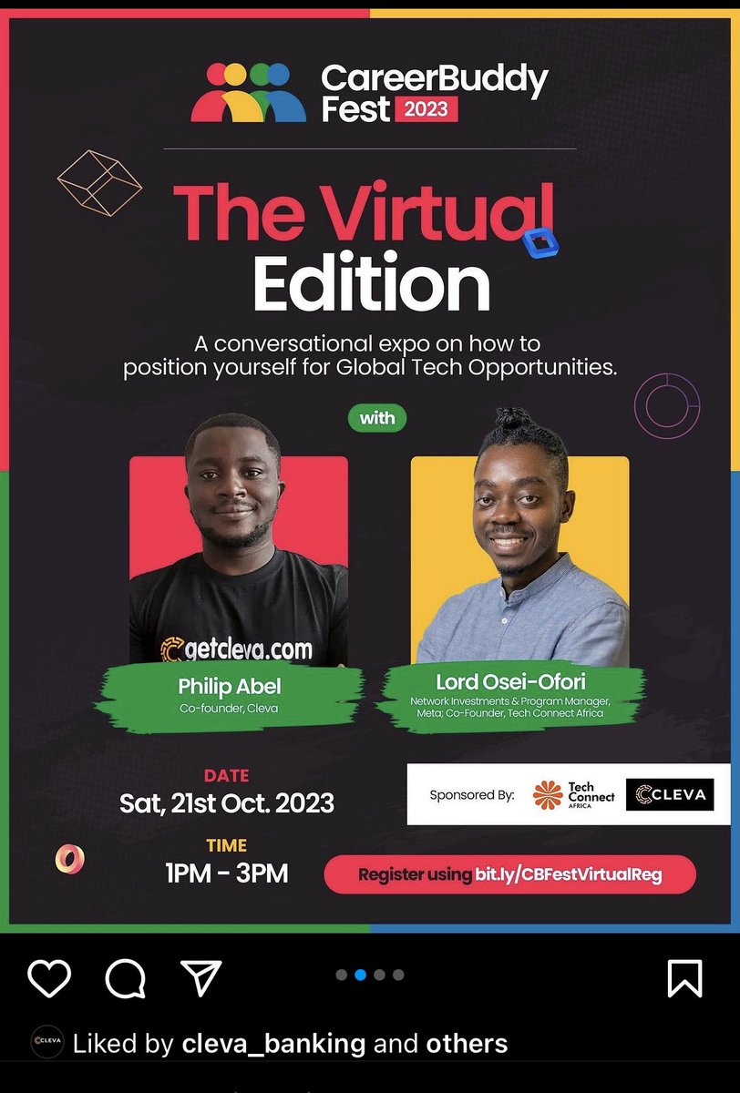 Had a blast joining folks online at the <a href="/careerbuddyhq/">CareerBuddy</a> fest earlier today. We discussed ways individuals can position themselves to access global tech opportunities and how <a href="/clevabanking/">Cleva (YC W24)</a>  can help them earn!