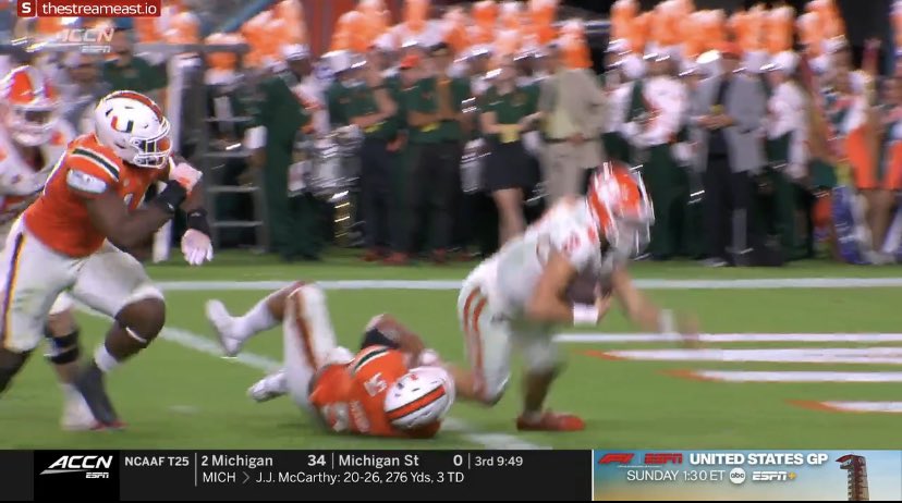 On what planet is this not a Safety??? re: Miami vs. Clemson