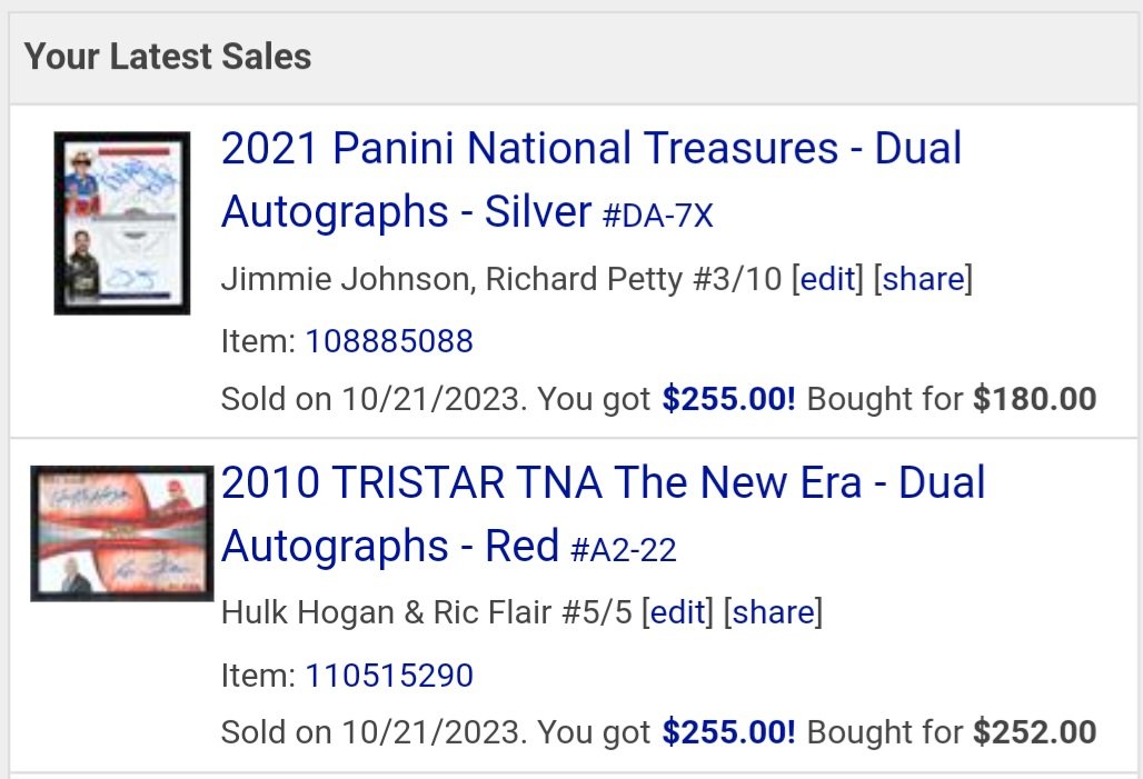 ShaneZaiger's tweet photo. A #lasttwo
There won't likely be another King/JJ on-card.
I was excited when I bought the Flair/Hogan. Then, Leaf proceeded to then flood the market with duals of those two for the last two years.
Sigh. https://t.co/pZzmSvP781