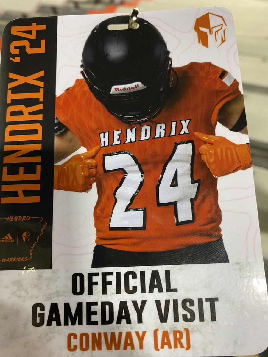 Warriors for the win! 50-49. Thanks for the official visit, had a great time! @RussHeidiSLC @HendrixFootball