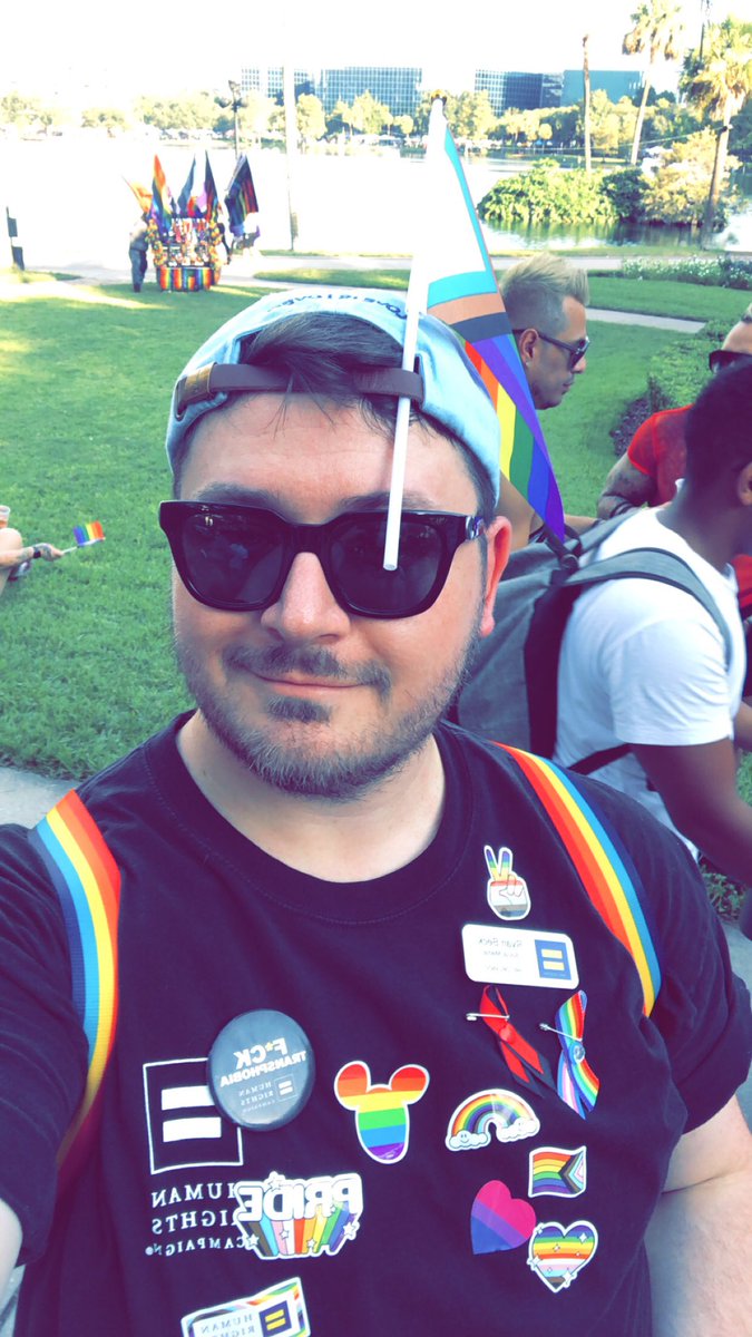 RyanForEQUALITY's tweet photo. Orlando Pride 🏳️⚧️🏳️🌈 what a fun day!!!! Im exhausted!! Ive been with the HRC Orlando steering committee for 12 and a 1/2 years and this was my 10th pride with them! Our last pride of the year and what a beautiful way to end the Pride season!! #WithoutException #SayGay #SayTrans  https://t.co/wPOH7ADdTH