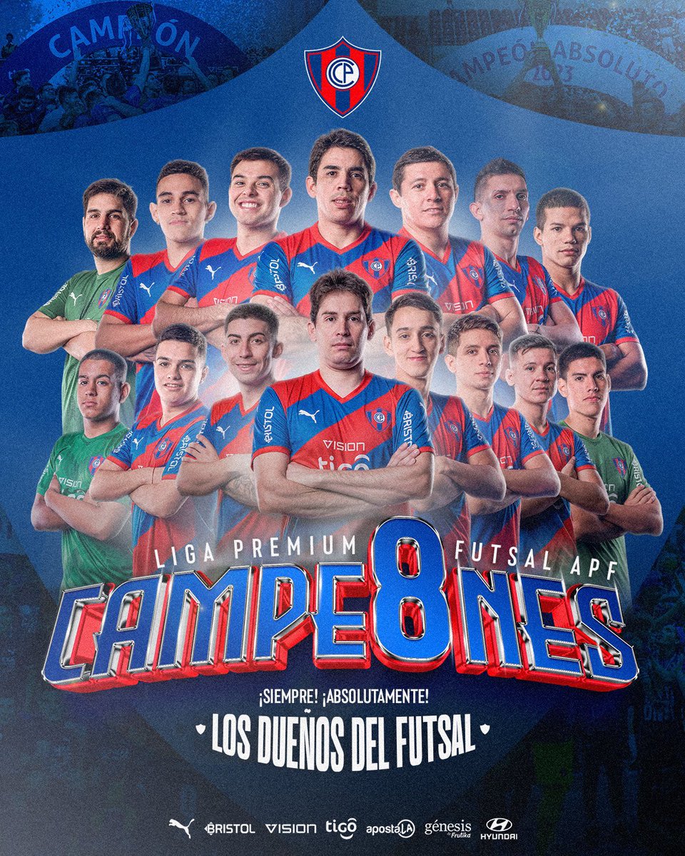 ¡ABSOLUTAMENTE! 

🏆
🏆
🏆
🏆
🏆
🏆
🏆
🏆

#LosDueñ8️⃣sDelFutsal 🏆🔵🔴