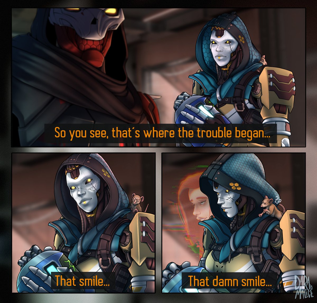 So you see, that's where the trouble began👁️👄👁️

Commissionned by <a href="/Zceenook/">Zceenook</a>  ! Thanks for your patience ! 

#ApexLegends #ApexLegendsFanart