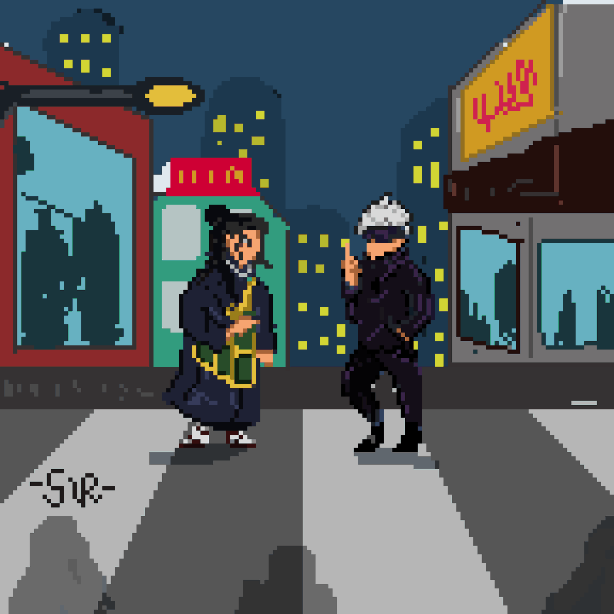 Siro_gane's tweet photo. /Fafifu wasweswos

"yayayayaya"

Gojo Satoru and Getou Suguru from #JJK

#pixelart #ドット絵 https://t.co/z6mThdEjvR
