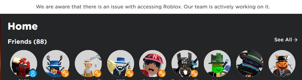 RTC em português  on X: ⏰: Roblox está com problemas há 2 horas.   / X