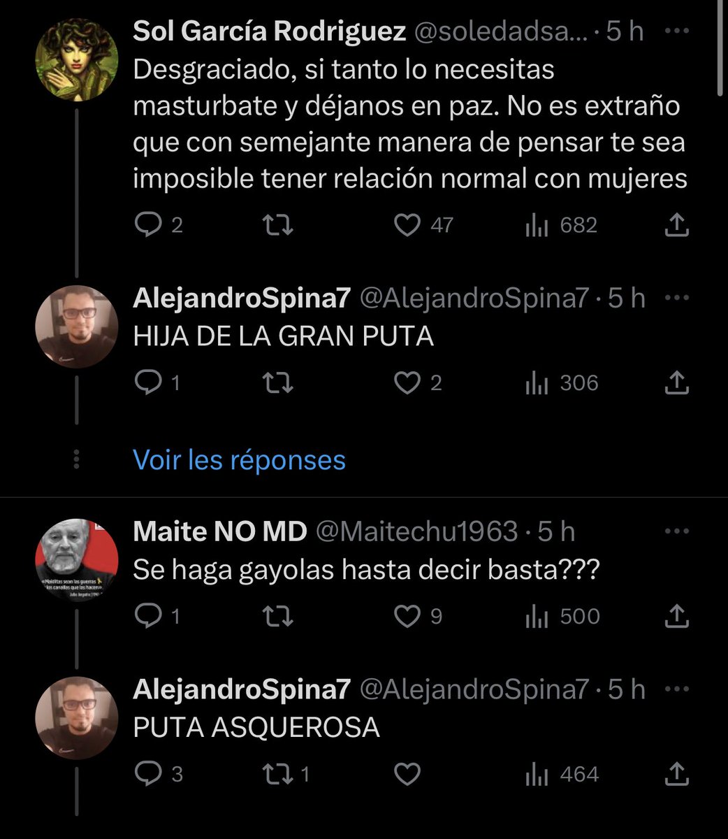 Curioso encima igual al tipo que defiende. A nadie hay que desearle la muerte, pero es interesante ver por quién nos pronunciamos y a qué grupo atacamos (mujeres con rabia porque los hombres las ven como objetos a su servicio)