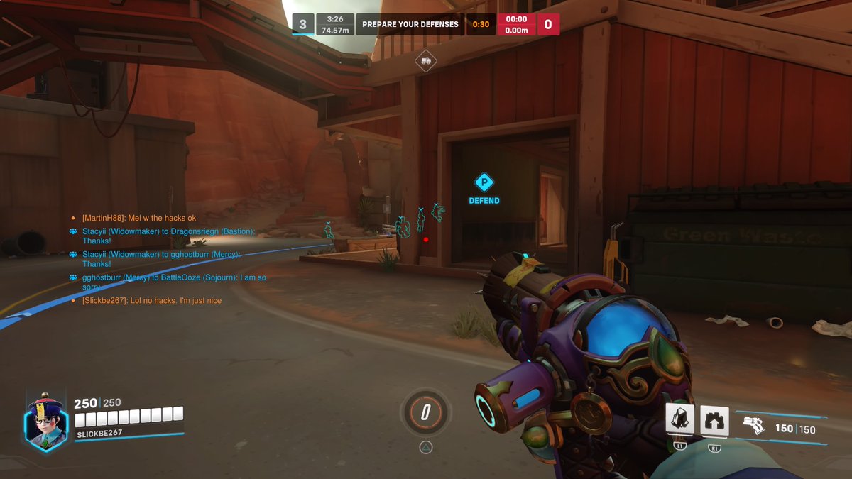 SlickBE_'s tweet photo. Lol was frying them kids so bad they think I'm cheating lmao #GreaterSignGaming #Overwarch2 https://t.co/i6UcU9tb5M