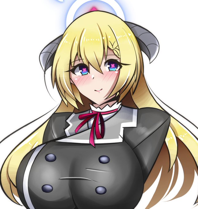 ブルアカのアカリを描きました('ω') 