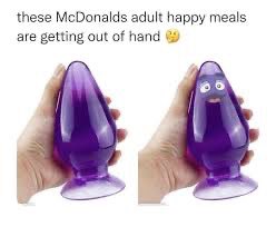 The Grimace Adult toy cuz who would know where Grimace knows where a butt  plug goes♥️ #TheDoorOpenedSoWeHid