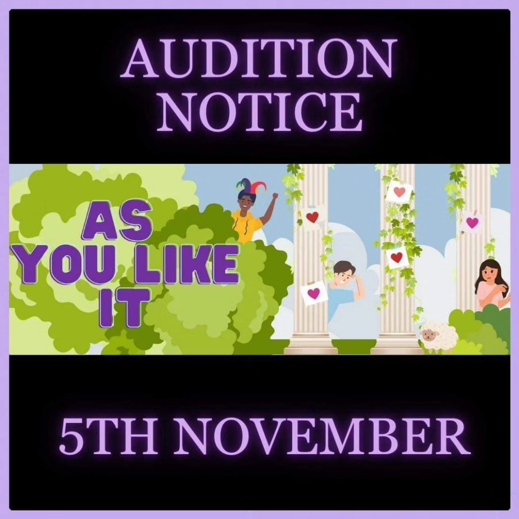 Pierse_Stevens's tweet photo. The third audition notice has just been posted for Sevenoaks Shakespeare's main summer show for 2024. Looking forward to seeing you on the 5th November... https://t.co/H84oWdBDmG