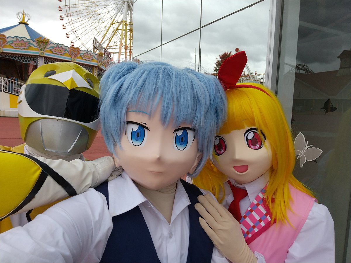 tsmt02's tweet photo. #kigurumi #raveupdx　#レイヴアップDX 　着ぐるみトリオなう https://t.co/kTDi5CxWjG