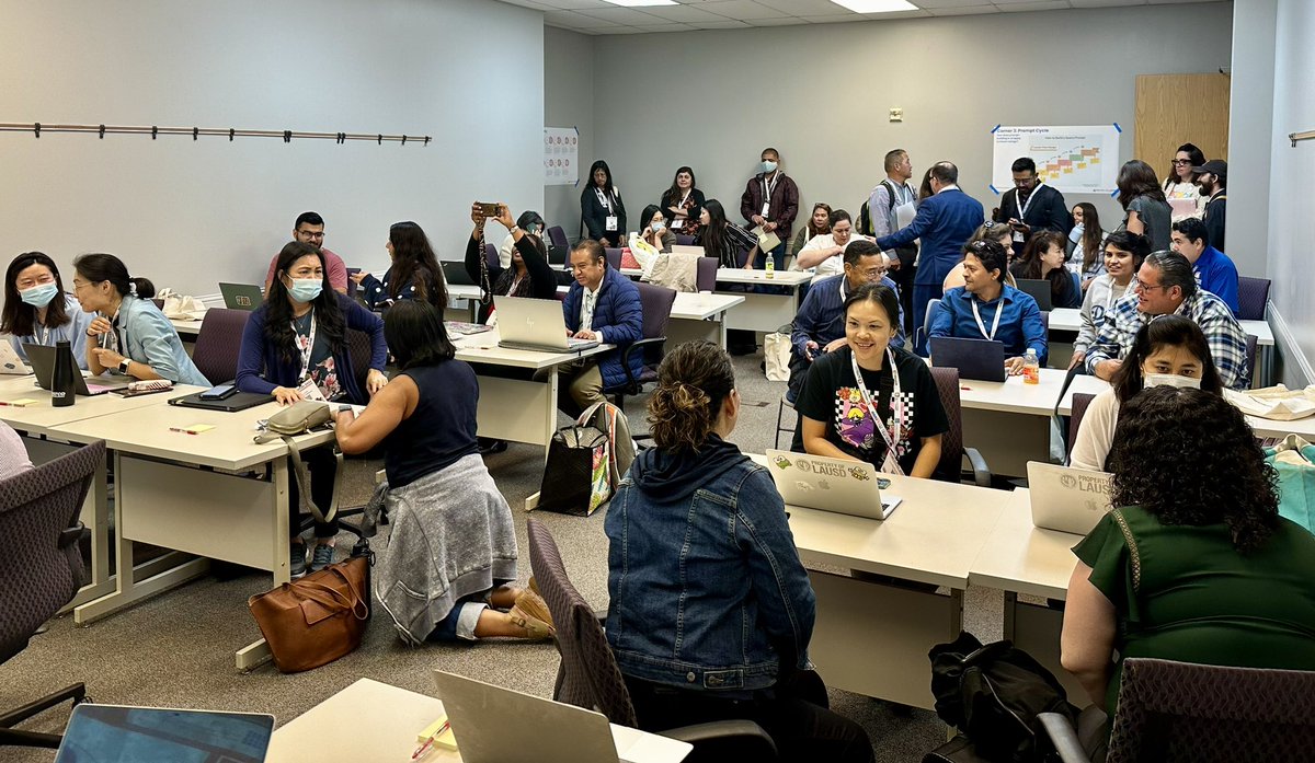 MissG_LAUSD's tweet photo. Still on a high from the amazing turnout of #DigCitCon! Thank you for the opportunity @ITI_LAUSD @lacoe_ito @ACSA_R16! Mine and @Mr_ZuritaLAUSD’s session was a HIT highlighting AI in education and showcasing the magic of @canva ! https://t.co/QzOSmJCO97
