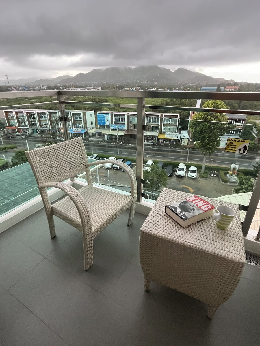 CurtisSChin's tweet photo. #USA or #SoutheastAsia: the #book covers might look different, but get your hands on this #curtischinbookclub selection: #KingALife by @jonathaneig.

Catching up on my #reading &amp; #KhaoTomPla (rice soup w/ fish) on a #rainyday on the Gulf of Siam. 

#MLK #BelovedCommunity #justice https://t.co/yTUmaSNLq7