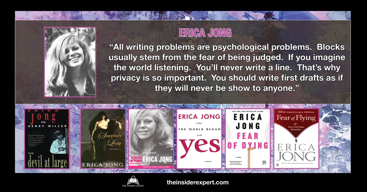 MAKE WRITING A HABIT

Writing is a discipline; the more you do it, the better you'll get at it.

If writing interests you, you'll find helpful articles here:
theinsiderexpert.com/ourblogs/

#books #creativewriting #ericajong #writer #storytelling #author #quotes #research