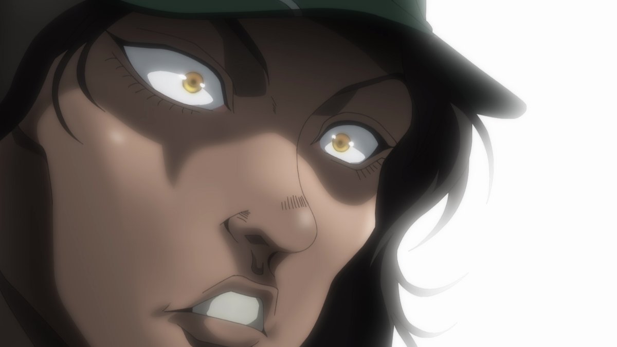 baki_anime's tweet photo. ／
革命的な足跡が―――
今　刻まれようとしている
＼

アニメ『#範馬刃牙』#野人戦争編
17話「ただ会いたくて」が
本日TOKYO MXほかにて放送🔥

日曜日
TOKYO MX　毎週 23:30～
サンテレビ　毎週 23:30～
ＢＳ日テレ　毎週 23:30～

#バキアニメ https://t.co/6dsk0ufRY5