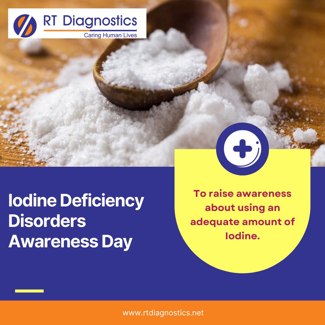 Rt_Diagnostics's tweet photo. On Iodine Deficiency Awareness Day, we're raising awareness about the importance of this essential nutrient. Iodine plays a crucial role in our overall health, particularly in maintaining a healthy thyroid gland&amp;preventing thyroid-related disorders.
#IodineDeficiencyAwareness https://t.co/Jqofsl2BbZ