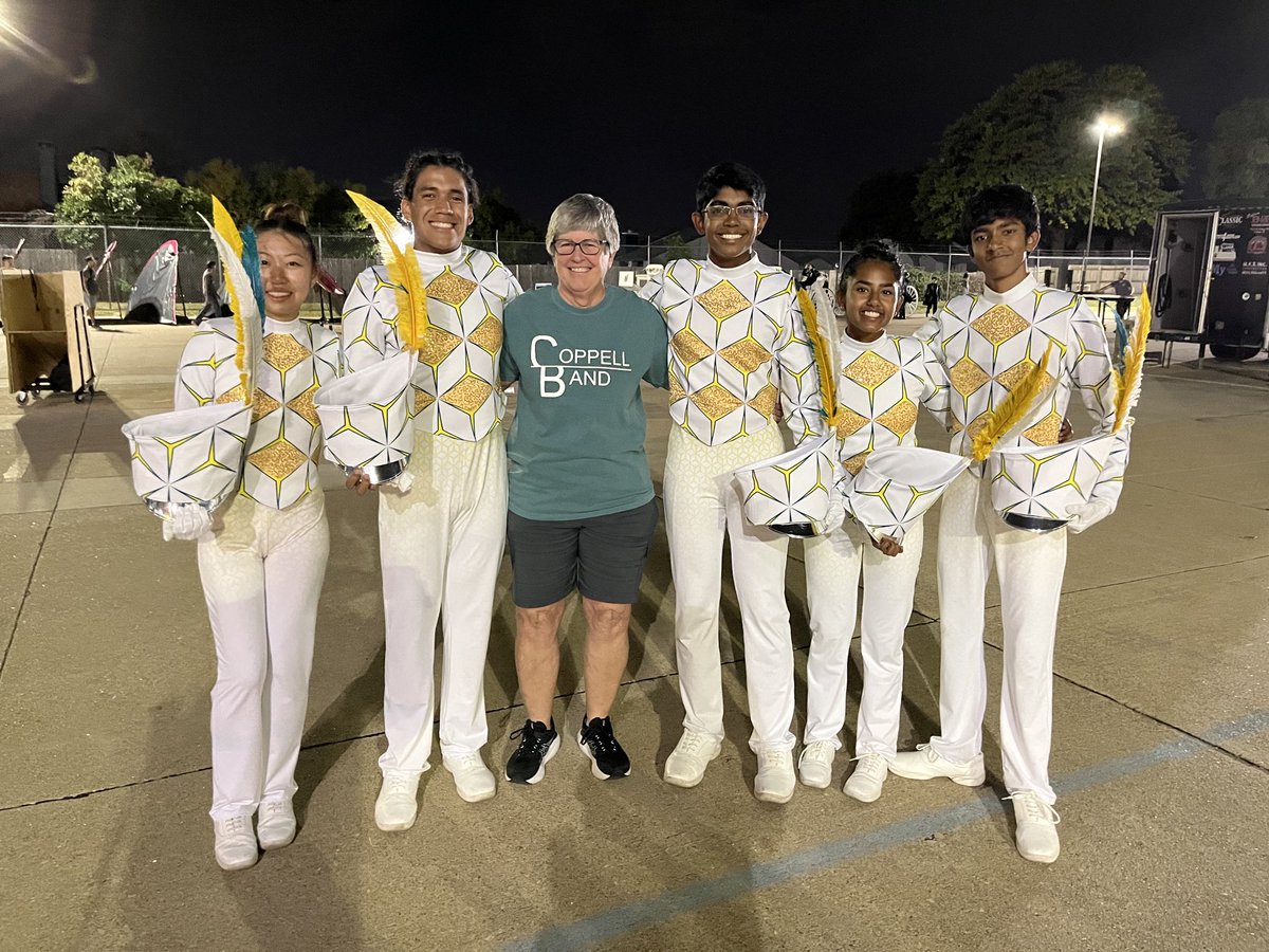 Laura K Springer (@laurakspringer1) on Twitter photo Our drum majors after an amazing performance in the Area B Contest. They are such great leaders and really fantastic young people. So honored to have these kids represent Coppell High School. Our band did an amazing job tonight🥰🥰🥰! Go Band😘! <a href="/CoppellHigh/">🏫 Coppell High School 📚</a> Our drum majors after an amazing performance in the Area B Contest. They are such great leaders and really fantastic young people. So honored to have these kids represent Coppell High School. Our band did an amazing job tonight🥰🥰🥰! Go Band😘! <a href="/CoppellHigh/">🏫 Coppell High School 📚</a>