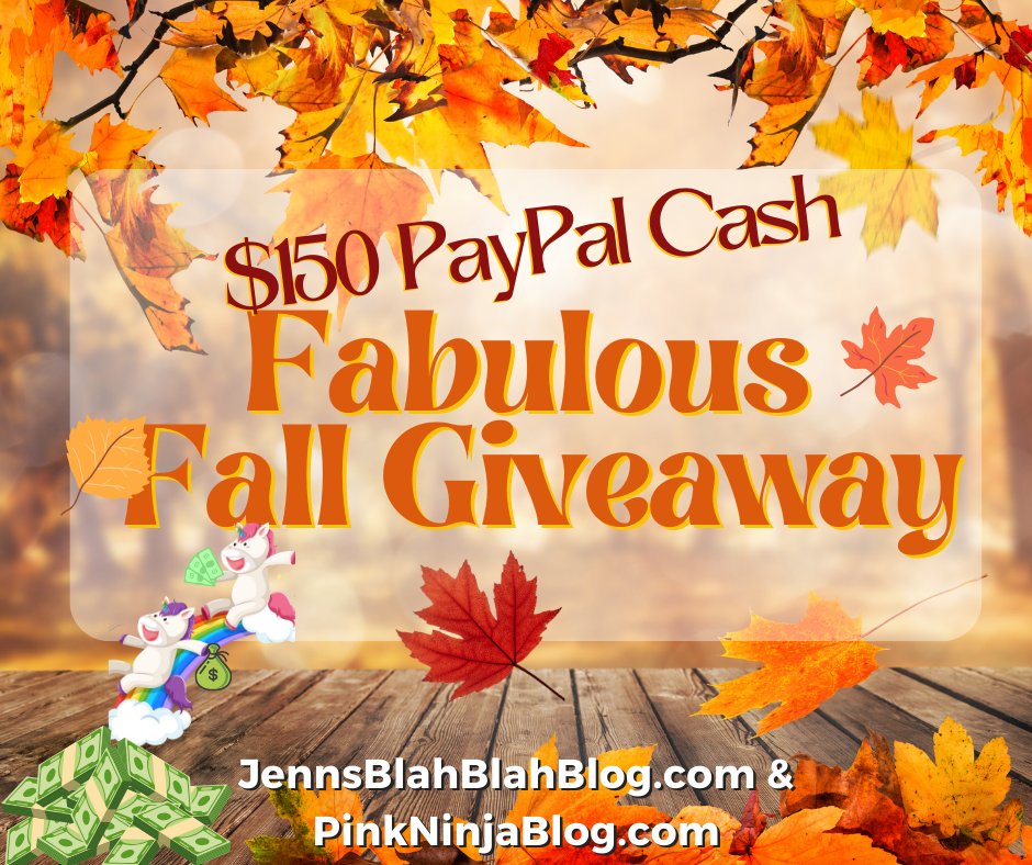 pamelamaynard's tweet photo. Who needs some EXTRA CASH? 
Enter below to #Win $150 PayPal Cash – Fabulous Fall Giveaway
Enter the #FabFallGiveaway daily for more chances to win!
The Giveaway ends 11/11. Open WW
https://t.co/xZNDHfXsxt https://t.co/noqr9fwXF1
